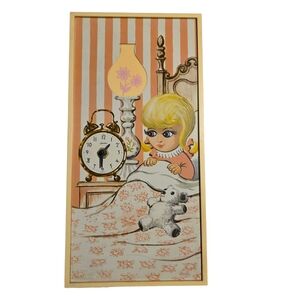 Charming Vintage Wall Clock with Night Light Spartus Corporation